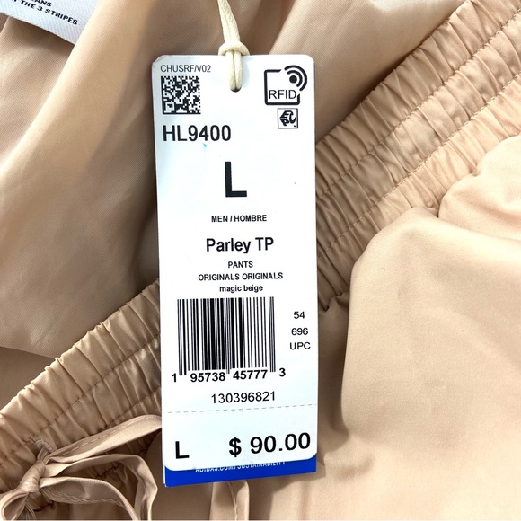 Adidas Parley 2PC Tracksuit Set Men’s Large Beige HL9397 Long Sleeves Full Zip - Picture 7 of 16